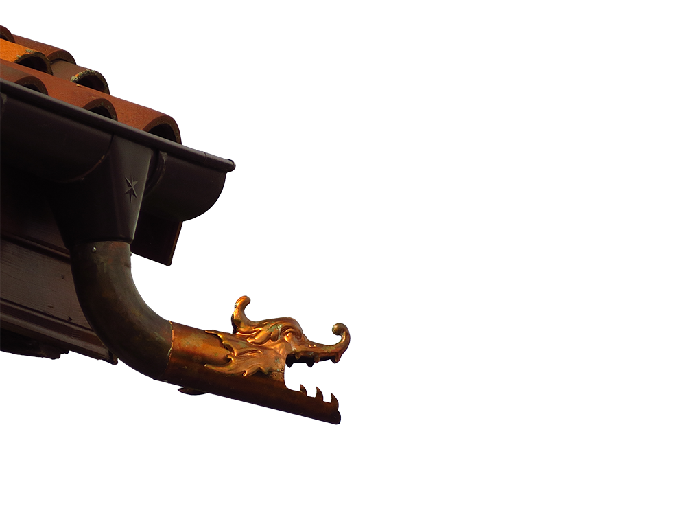 Imagen de una Gárgola dragón de Buztinaga