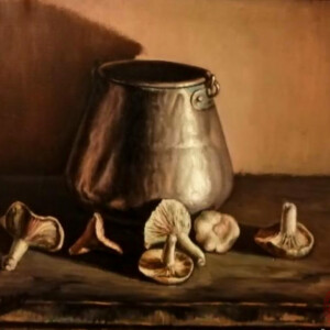 Bodegón con champiñones
